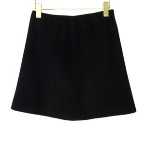 Vintage Compagnie International Express Black Mini Skirt A-Line Wool Skirt  6